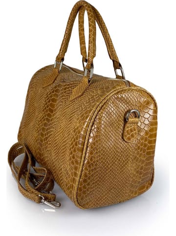 Florence Bags Leder-Henkeltasche in Hellbraun - (B)30 x (H)22 x (T)17 cm