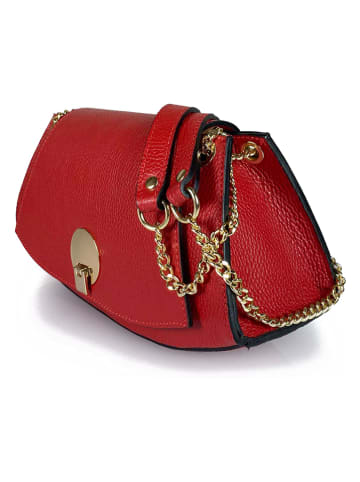 Florence Bags Leren schoudertas "Mavis" rood - (B)32 x (H)16 x (D)12 cm