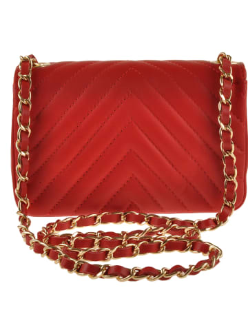 Florence Bags Leder-Umhängetasche "Elm" in Rot - (B)20 x (H)13 x (T)5 cm