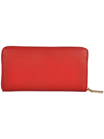 Florence Bags Skórzany portfel "Quero" w kolorze czerwonym - 20 x 10 x 2 cm
