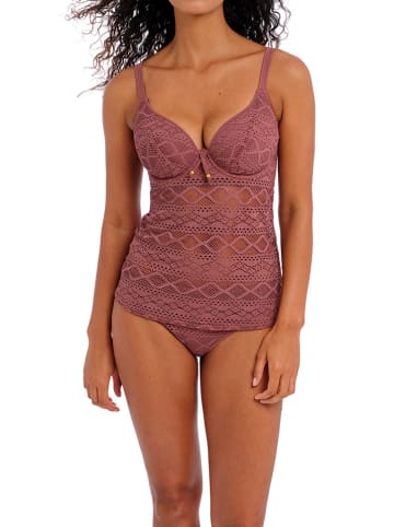 Freya Koszulka tankini w kolorze jasnobrązowym