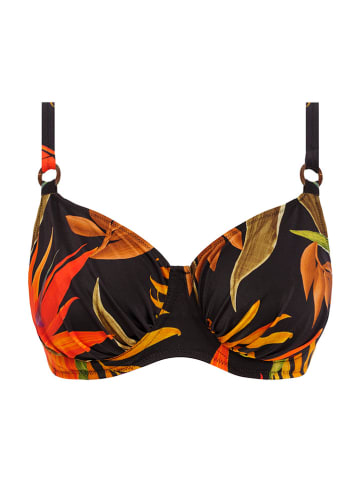 FANTASIE SWIM Biustonosz bikini w kolorze czarno-pomarańczowym