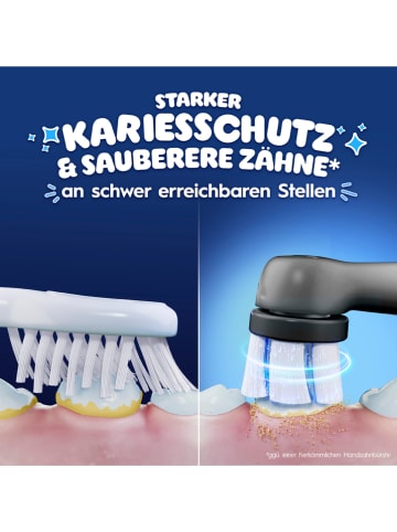 Oral-B 8er-Set: Ersatz-Bürstenköpfe "iO Kids Spiderman" in Schwarz