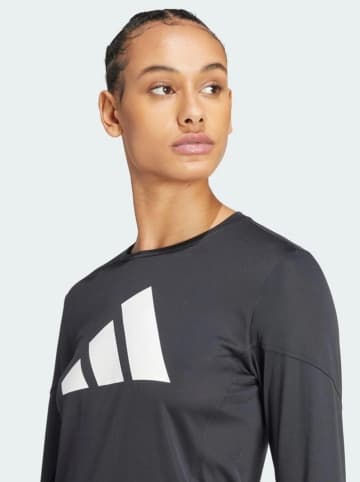adidas Hardlooplongsleeve "Run It" antraciet/zwart