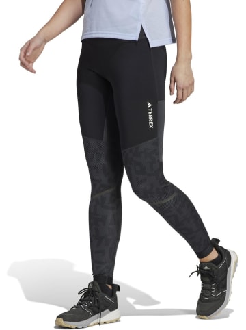 adidas Legginsy "Agravic" w kolorze czarnym do biegania