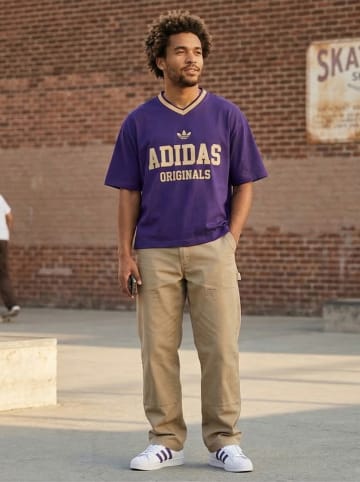 adidas Koszulka "BB Boxy" w kolorze fioletowym