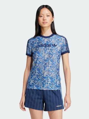 adidas Trainingsshirt "Originals x Liberty Cali" in Blau