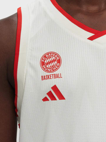 adidas Top sportowy "FC Bayern Basketball" w kolorze kremowym
