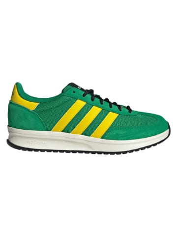 adidas Leder-Laufschuhe "RUN 70s" in Grün/ Gelb