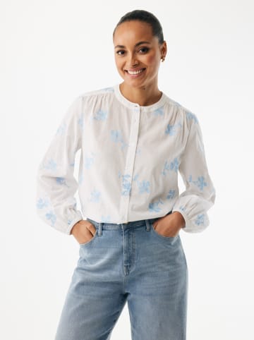 Mexx Blouse wit/lichtblauw