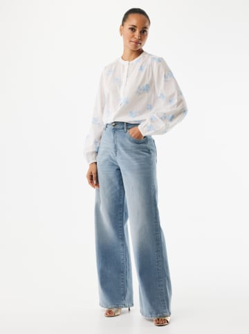 Mexx Blouse wit/lichtblauw