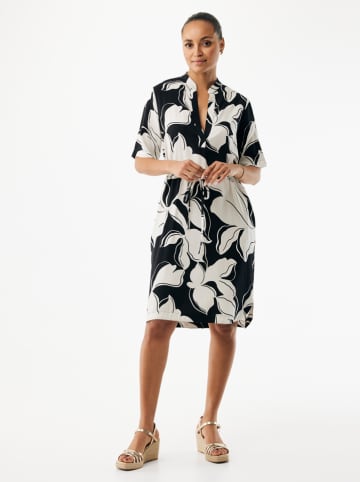 Mexx Sukienka "Daphodill" w kolorze czarno-białym