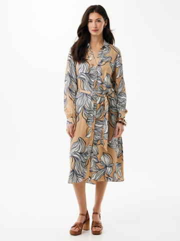 Mexx Sukienka w kolorze jasnobrązowo-czarnym