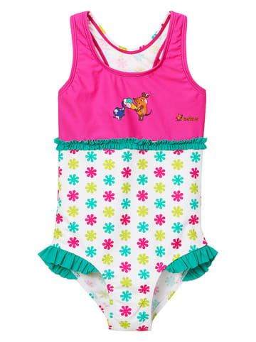 Playshoes Badpak "Die Maus" roze/meerkleurig