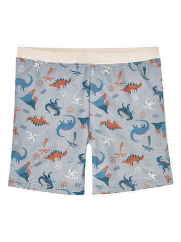 Playshoes Badeshorts "Dino" in Grau/ Bunt