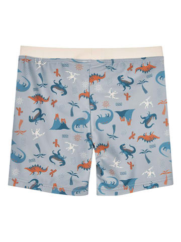 Playshoes Badeshorts "Dino" in Grau/ Bunt