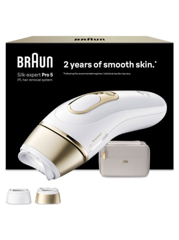 Braun IPL ontharingsapparaat "Silk-expert Pro IPL PL5210" wit/goudkleurig