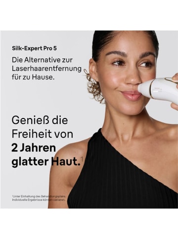 Braun IPL ontharingsapparaat "Silk-expert Pro IPL PL5210" wit/goudkleurig