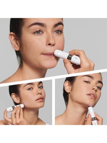 Braun Mini golarka "Face Mini Hair Remover FS1000" w kolorze białym do twarzy