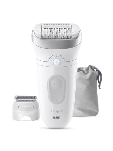 Braun Depilator "Silk-épil 7 SE7-041" w kolorze biało-szarym