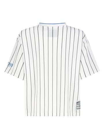 Sublevel Shirt wit/lichtblauw