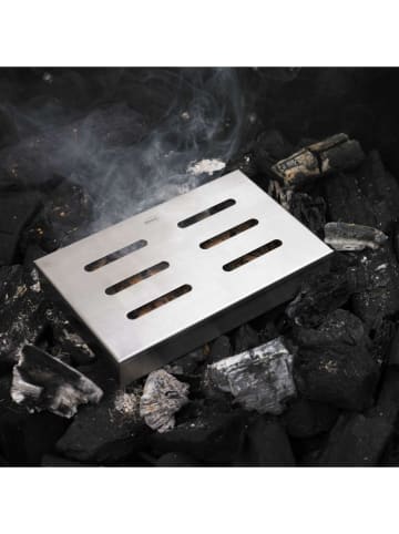 Rösle BBQ-Räucherbox in Silber - (B)21,5 x (H)3,8 x (T)13,5 cm