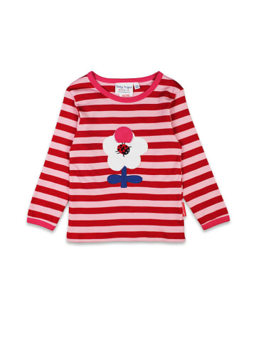 Toby Tiger Longsleeve in Rot/ Rosa