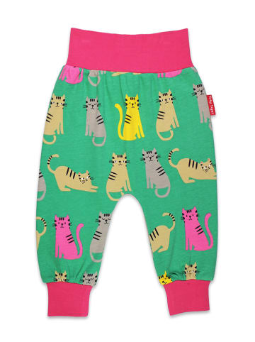 Toby Tiger Sweathose in Bunt/ Grün/ Pink