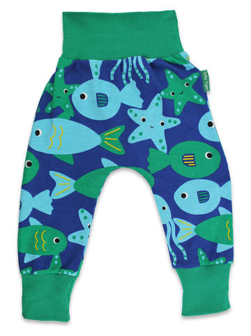 Toby Tiger Sweathose in Blau/ Grün