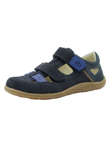 lamino Leren barefootenkelsandalen donkerblauw