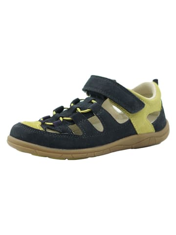 lamino Leren barefootenkelsandalen groen