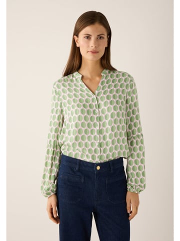 More & More Bluse in Grün/ Rosa