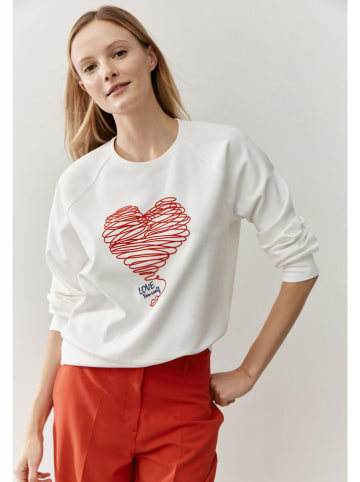 More & More Bluza w kolorze biało-czerwonym