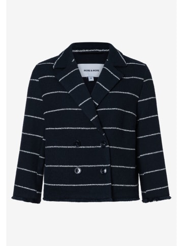 More & More Blazer donkerblauw/wit