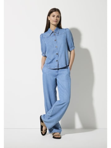 More & More Jeansbluse in Blau