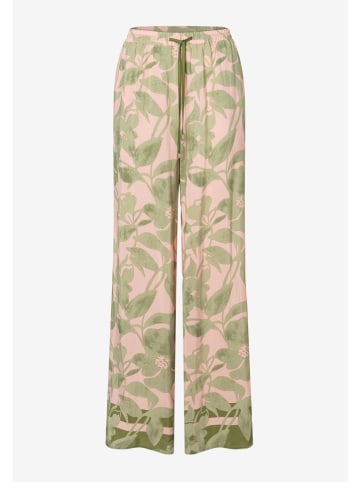 More & More Broek groen/lichtroze