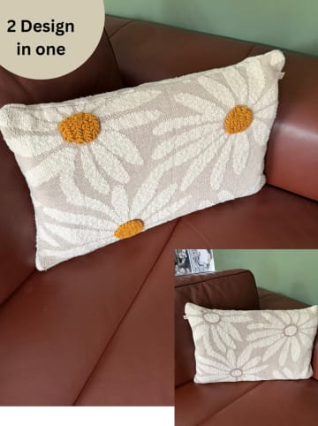 Kaiser Naturfellprodukte Kissenhülle "Flower" in Creme