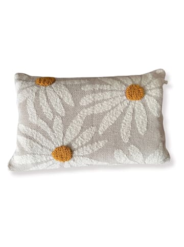 Kaiser Naturfellprodukte Poszewka "Flower" w kolorze kremowym - 60 x 45 cm