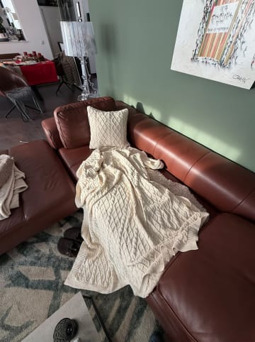 Kaiser Naturfellprodukte Wohndecke "Natural" in Creme - (L)170 x (B)130 cm