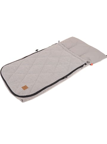 Kaiser Naturfellprodukte Sommer-Fußsack "Nikk" in Grau - (L)89 x (B)40 cm