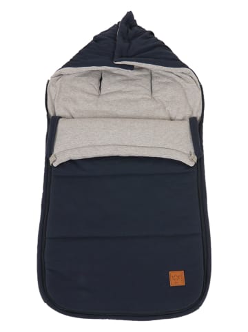 Kaiser Naturfellprodukte Fußsack "Jes" in Dunkelblau - (L)90 x (B)42 cm
