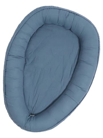 Kaiser Naturfellprodukte Musselin-Kuschelnest in Blau - (L)80 x (B)40 cm