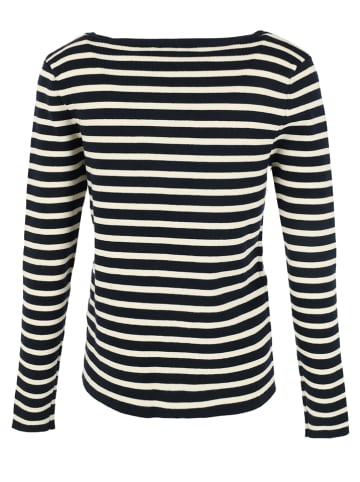 Mexx Sweter w kolorze granatowo-kremowym