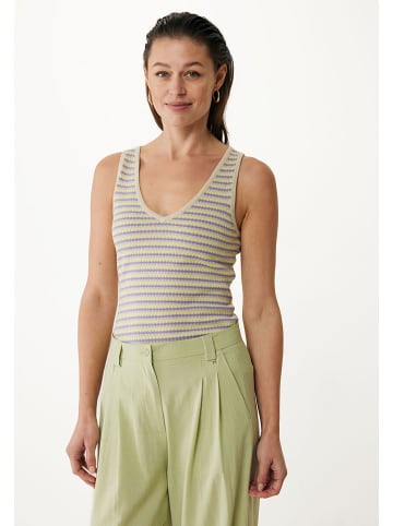 Mexx Top w kolorze beżowo-fioletowym