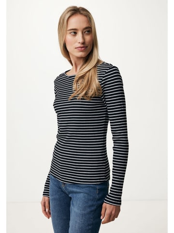 Mexx Longsleeve in Schwarz/ Weiß