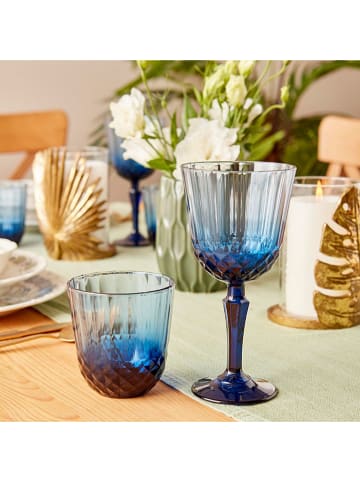 BELLA MAISON Glas in Blau - 320 ml