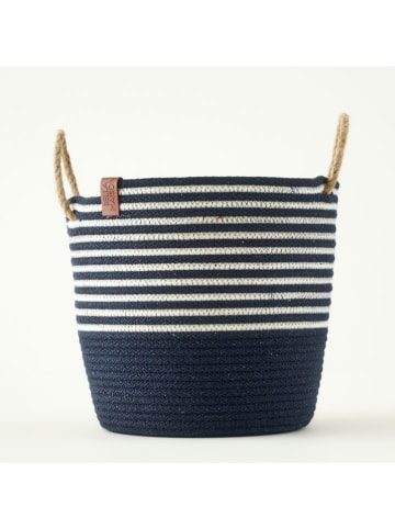BELLA MAISON Mand "Valesa" donkerblauw - (H)23 x Ø 21 cm