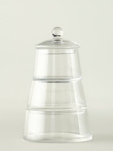 BELLA MAISON Taartpiramide "Cookie" in Ohne Farbe - (H)18 x Ø 13,5 cm