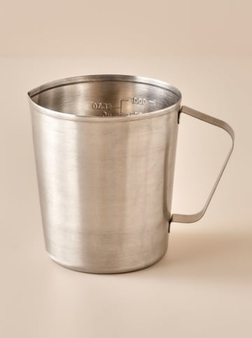 BELLA MAISON Kubek-miarka "Flig" w kolorze srebrnym - 1 l