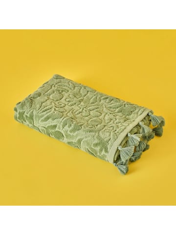 BELLA MAISON Handdoek "Jolia" groen - (L)70 x (B)50 cm